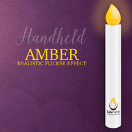 25 LED Flameless Vigil Candles Yellow, Flickers, 6